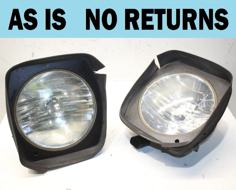 2003-2007 HUMMER H2 6.0 JUEGO DE FAROS IZQUIERDO Y DERECHO CON BOMBILLAS LED OEM Foto 1 de 4