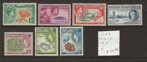 Pitcairn Islands...Sc #1/22...Postfrisch H...1940/57...7 verschiedene...SCV 11,50 $ - Bild 1 von 1