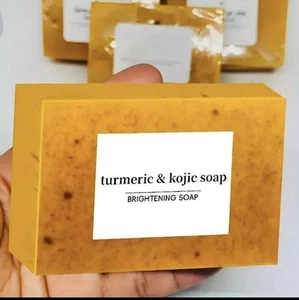 1-Pack Turmeric Glow Soap - Handmade Skin Brightening with Lemon & Kojic Acid - Picture 1 of 3