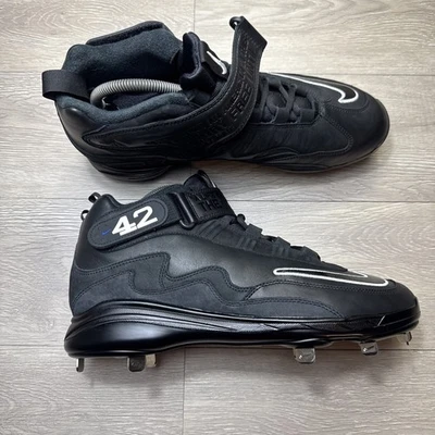 Men's Nike Black Griffey Air Max Jackie Robinson Day Cleats Size 12 DC9980-001 - Image 1 of 4