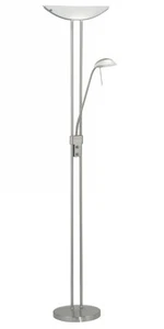 LAMPENSTÄNDER 2-FLAMMIG MODERN NICKEL GL1019 - Bild 1 von 1