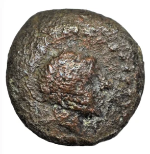 Kreta, Gortyna, AE12 um 220 v. Chr., Apollo nach rechts gerichtet / Stier rechts, ethnisch, selten - Bild 1 von 3