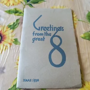 Greetings From The Gret 8 - Xmas 1930 - Ed. Adam Bros London Leicester - Imagen 1 de 6