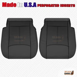2015 - 2020 For Nissan Pathfinder Driver & Passenger Bottoms Leather Cover Black - Picture 1 of 6