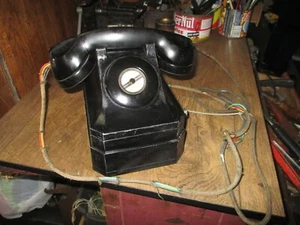TELÉFONO ANTIGUO STROMBERG CARLSON NO 1248 CUNA BAQUELITA ESCRITORIO BATERÍA - Imagen 1 de 10