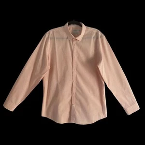 Calvin Klein Men’s Salmon Dress Shirt SizE/ 16/ 16 1/2 - Picture 1 of 8