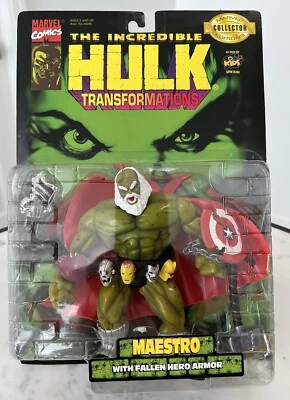 El Increíble Hulk Transformaciones Maestro Figura Héroe Caído Cinturón Toybiz 1997 Foto 1 de 4