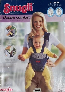Front & Back Pack Baby Evenflo Snugli Comfort Soft Carrier Backpack 7-23 lb - Picture 1 of 10