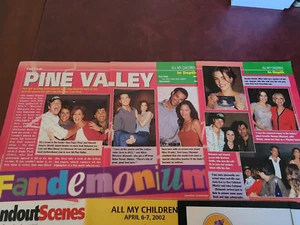 Soap All My Children Clipping MARJ DUSAY AMC Fan Event Finola Hughes Susan Lucci - Picture 1 of 6