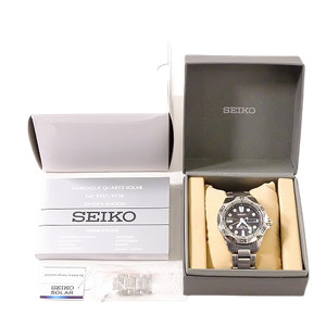 SEIKO SOLAR DIVER'S 200m PROSPEX V158-0AE0 Black Quartz | eBay