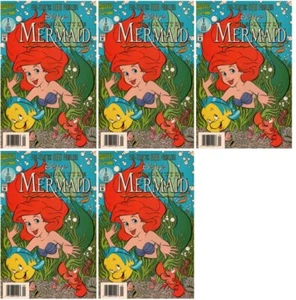 Disney's The Little Mermaid #1 Newsstand Cover (1994-1995) Marvel - 5 Comics - Picture 1 of 1