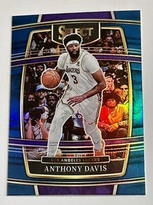 Anthony Davis 2021-22 Select Concourse Prizm Blue Holo #39 Lakers Basketball - Picture 1 of 9