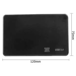 2.5 inch SATA HDD External Hard Disk Box SSD Enclosure Case USB 3.0 With Cable - Picture 1 of 8