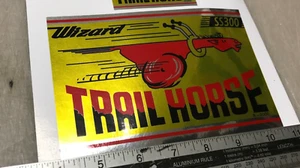 Trail Horse WIZARD SS300 Trailhorse mini bike frame fork plate decal sticker - Foto 1 di 3