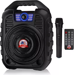 Micrófono Bluetooth Máquina De Karaoke Con Luces Altavoz Inalámbrico Nuevo 2022 - Imagen 1 de 8