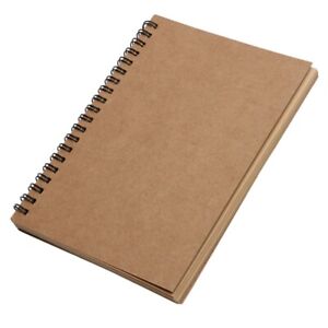 Reeves Retro Bound Coil Sketch Blank Notebook Kraft Sketching Paper