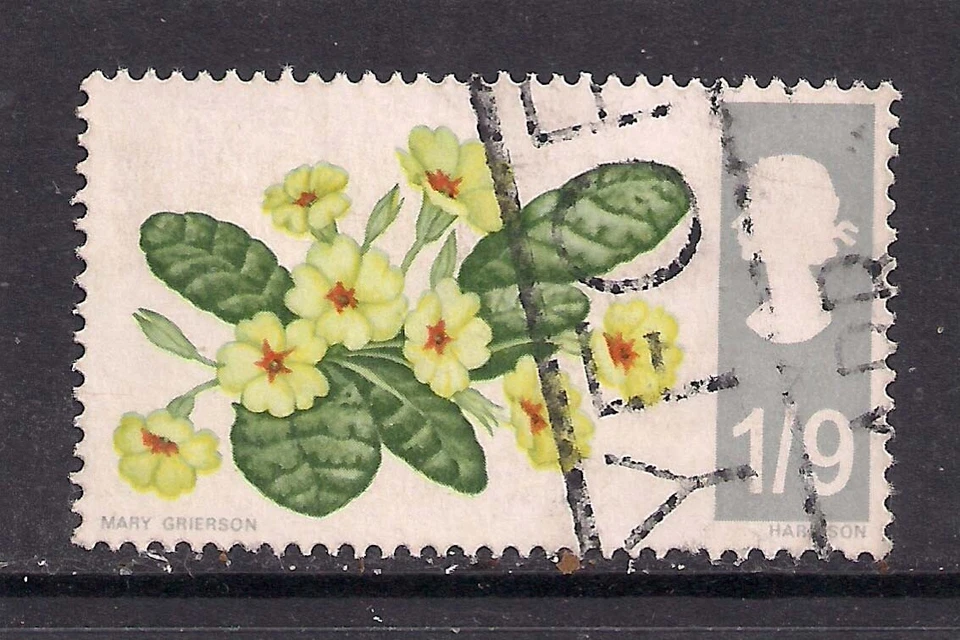 GB 1967 QE2 1/9d flores silvestres sello usado SG 722 (E948) Foto 1 de 1