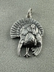 James Avery Turkey Pendant - Charm Retired Rare Nice! - Picture 1 of 10