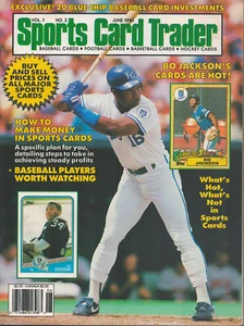 SPORTS CARD TRADER 1990 BASEBALL FOOTBALL BASKETBALL HOCKEY BO JACKSON RAIDERS - Picture 1 of 4