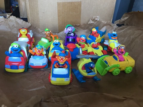 Sesame Street Vintage Car Lot Cover