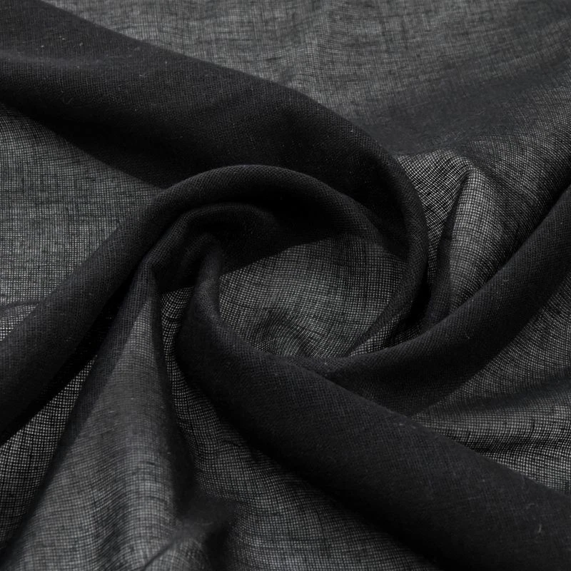 BLACK 100% COTTON MUSLIN FABRIC mask voile curtains gauze cheesecloth 162cm wide - Image 1 of 1