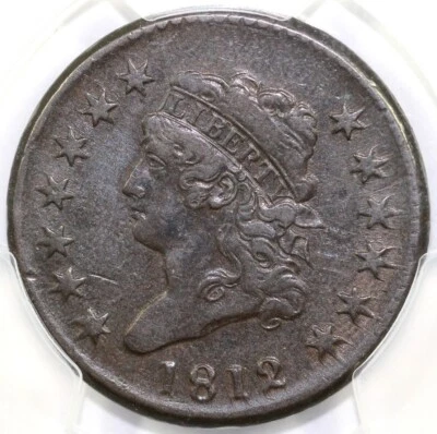 1812 1c S-289 Large Date Classic Head Large Cent PCGS VF 35 - Image 1 of 4
