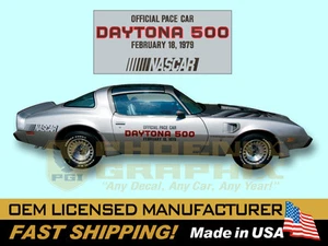 Pontiac Firebird 1979 transmisión automática NASCAR DAYTONA 500 kit de calcomanías puerta de coche de ritmo - Imagen 1 de 1