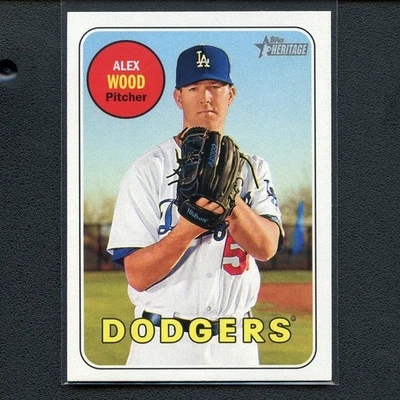 2018 Topps Heritage #263 Alex Wood - Image 1 of 2