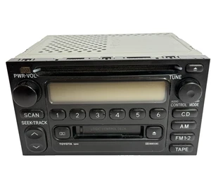 Reproductor de cintas de CD radio AM/FM Toyota OEM 86120-0C020 16814 1990-2002 Camry 4 Runner - Imagen 1 de 8