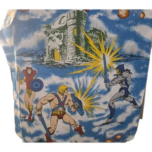 2er Set Vintage 1983 Masters Of The Universe MOTU He-Man Gardinen Vorhänge Lot Mattel - Bild 1 von 3