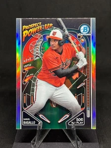 Samuel Basallo 2024 Bowman Prospect Power-Up Refractor #PP-8 Baltimore Orioles - Picture 1 of 2