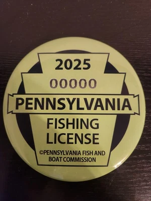 Prendedores para licencias de pesca de 6" de exhibición 2025 raros Foto 1 de 2