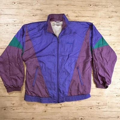 Винтажный Adidas трилистник Colorblock нейлона ветровка куртка, маленький, унисекс - Изображение 1 из 4