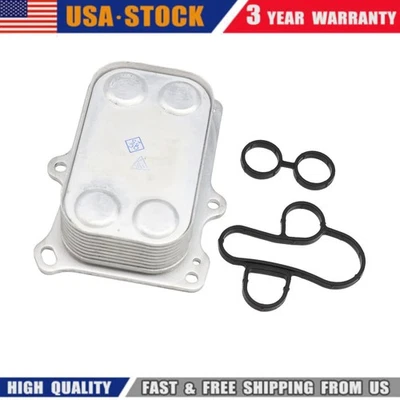 For Dodge Dart 1.4L 2013-2016 Fiat 500 Engine Oil Cooler 55236756 Silver - Image 1 of 4