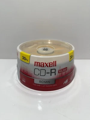 Maxell 625335 Cdr-80 Music Gold Cd Recordable Discs 32X 700 MB 80 Min 30 Pack - Image 1 of 3