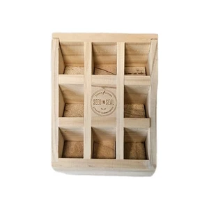 Young Living Essential Oil Holder 8 Compartment Wood Seed to Seal Display - Picture 1 of 7