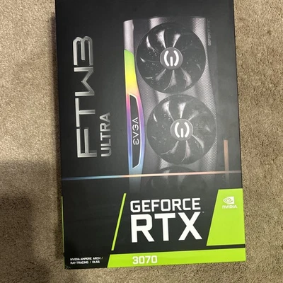 EVGA GeForce RTX 3070 FTW3 ULTRA GAMING 8GB GDDR6 Graphics Card (08G-P5-3767-KL) - Image 1 of 4