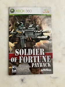 Soldier Of Fortune Payback | Xbox 360 | Solo manual - Imagen 1 de 3
