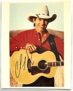 CHRIS LEDOUX COUNTRY MUSIC STAR AUTENTICA FOTOGRAFIA ORIGINALE FIRMATA A MANO - Foto 1 di 2
