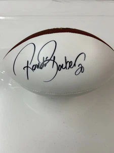 HOF RONDE BARBER OF TAMPA BAY BUCS - Autographed Full Size Wilson football COA - Picture 1 of 6