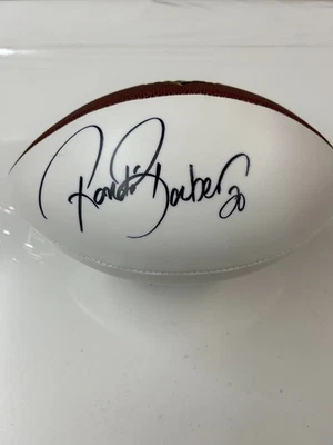 HOF RONDE BARBER OF TAMPA BAY BUCS - Autographed Full Size Wilson football COA - Image 1 of 4