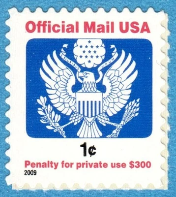 Scott #O163, MNH, 1 cent, Eagle seal (2009) - Image 1 of 2