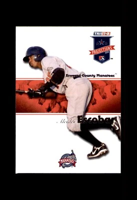 Tarjeta de novato de béisbol 2008 Tristar Projections #261 Alcides Escobar Foto 1 de 2