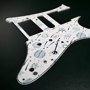 Ibanez RG Series Pickguard • Cartoon Doodle Space #2 • Custom Pickguard - Picture 1 of 10