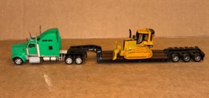 Norscot Toy, KENWORTH SEMI TRACTOR / LOWBOY TRAILER / CAT BULLDOZER  (1/87) - Picture 1 of 5