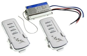 2 Kanal Wireless Lichtschalter Funkschalter Wandschalter, 2x Fernbedienung Sleep - Bild 1 von 7