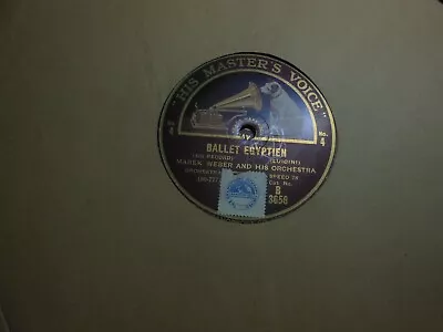 78rpm 10" vinyl record 'BALLET EGYPTIEN 3&4  - MAREK WEBER & HIS ORCH HMV B10922 - Image 1 of 2