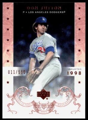 Don Sutton 2005 Upper Deck Hall of Fame #19 #/550 - Image 1 of 2