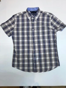 CAMISA TOMMY HILFIGER MANGA CORTA ABOTONADA AZUL HOMBRE TALLA XL - Imagen 1 de 4