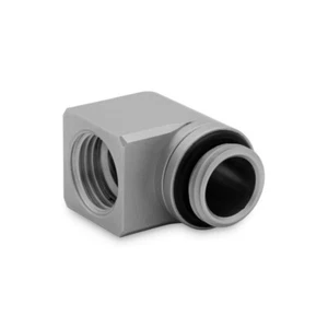 EK Water Blocks EK-Quantum Torque Micro 90 Rotary Fitting - Satin Titanium - Afbeelding 1 van 2
